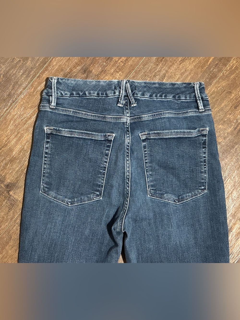 Good American Good Legs Crop Skinny Denim Blue Jeans Women’s 10/30 - Picture 4 of 6